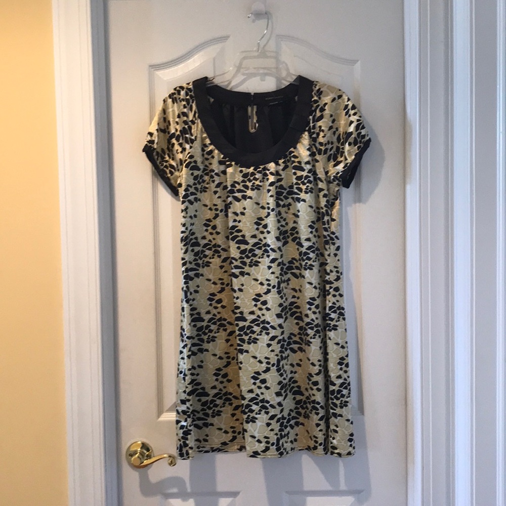 BCBG Maxazria cheetah puzzle dress